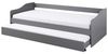 Ausziehbett LEONIE 23 Kiefer Grau lackiert, Sofabett mit Schublade Bild 4