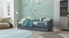 Ausziehbett LEONIE 23 Kiefer Grau lackiert, Sofabett mit Schublade Bild 5