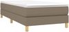 vidaXL Polsterbett, Stoff, 25,0 cm, Taupe, 90x190 cm, Natur Bild 3