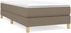 vidaXL Polsterbett, Stoff, 25,0 cm, Taupe, 90x190 cm, Natur Bild 2