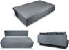 Schlafsofa Mico - Sofa mit Bettkasten, Couch mit Schlaffunktion, Bettfunktion, Bettsofa mit Bonell-Ferderkern, Velours (Grün (Kronos 19)) Bild 3