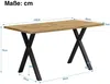 Esstisch, Holzoptik, 1-St, 140/80/76 cm, Metallgestell Bild 4