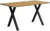 Esstisch, Holzoptik, 1-St, 140/80/76 cm, Metallgestell Bild 5