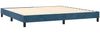 Doppelbett, Polsterbett mit Matratze Samt Dunkelblau 200x200 cm Bild 4