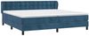 Doppelbett, Polsterbett mit Matratze Samt Dunkelblau 200x200 cm Bild 3