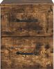 vidaXL Wandmontierter Nachttisch 2 pcs Geräucherte Eiche Holzwerkstoff 899326 Bild 5