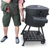 Holzkohlegrill Drakkar mit Gussrost Ø 54,5 cm – Robuster Rundgrill im Wiking-Stil Bild 4