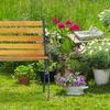 Relaxdays Gartenbank mit Gusseisenrahmen Bild 4