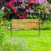 Relaxdays Gartenbank mit Gusseisenrahmen Bild 3