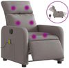 vidaXL Massagesessel Elektrisch Taupe Stoff 3206697 Bild 2