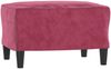 vidaXL Sessel mit Hocker Weinrot 60 cm Samt 3201049 Bild 5