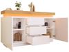 REDOM Sideboard mit großen Stauraum (Mehrzweckschrank, 1 St, 2 Türen und 3 Schubladen), Hochglanz Kommode mit LED Beleuchtung (App -Steuerung) Bild 4