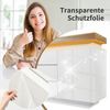 REDOM Sideboard mit großen Stauraum (Mehrzweckschrank, 1 St, 2 Türen und 3 Schubladen), Hochglanz Kommode mit LED Beleuchtung (App -Steuerung) Bild 2