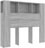 vidaXL Kopfteil mit Ablagen Grau Sonoma 120x18,5x102,5 cm 817268 Bild 2