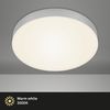 BRILONER - LED Deckenlampe rahmenlos, LED Deckenleuchte, LED Aufbauleuchte, warmweiße Farbtemperatur, Ø287 mm, silberfarbig Bild 3