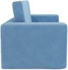 vidaXL Kinder-Schlafsofa 2-Sitzer Blau Weicher Plüsch 357032 Bild 5