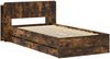 vidaXL Bettgestell mit Stauraum Geräucherte Eiche 90 x 190 cm 3433922 Bild 3