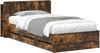 vidaXL Bettgestell mit Stauraum Geräucherte Eiche 90 x 190 cm 3433922 Bild 2