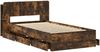 vidaXL Bettgestell mit Stauraum Geräucherte Eiche 90 x 190 cm 3433922 Bild 4