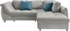 Polsterecke >Allin< in silber / petrol , Cord - 250x66x190cm (BxHxT) Bild 4