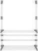 vidaXL Wäschetrockner für Balkon 54x25x42 cm Aluminium 154604 Bild 3