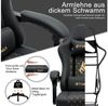 symino Gaming-Stuhl Ergonomischer PC Stuhl aus PU-Leder,200 kg Belastbarkeit, mit Fußstütze, Kopfstutze Bild 4