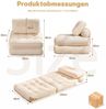 LITBIRD Schlafsofa faltbar, 4-in-1 Multifunktionssofa, Sitzsack-Sofa, Relaxsessel, 1 Teile, Spielsofa & Gästebett für kleine Räume Bild 2