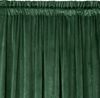Samtvorhang Velours Vorhänge zum Wohnzimmer Prachtvoll Elegant dunkelgrün 140x270 cm Kräuselband Bild 3