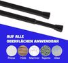Verstellbare Vorhangstange - Spannstange zum Klemmen Schwarz Ø10/13 mm 120-210 cm Bild 4