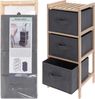 Klappbares Regal mit Textilboxen, 65 cm Bild 4