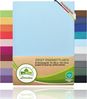 leevitex® Spannbettlaken, Premium 170g/m², Gummizug: rundum, schwer und dick, 100% Jersey-Baumwolle, Hellblau / Himmelblau, 140 x 200 - 160 x 220 cm Bild 5