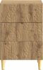vidaXL Nachttisch Artisan-Eiche 43 x 39,5 x 66,5 cm Holzwerkstoff 895024 Bild 3