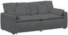 vidaXL Modulares Sofa mit Kissen Dunkelgrau 3321138 Bild 2