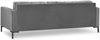 Micadoni Sofa Mamaia 4-Sitzer Samt Bluvel Hellgrau schwarze Beine Bild 2