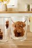 Next Tumbler-Glas Hamish The Highland Cow Tumbler-Gläser, 4er-Set, 1-tlg, Glas Bild 2