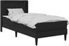 vidaXL Bettgestell mit Matratze Schwarz 90 x 200 cm Kunstleder 3414898 Bild 2