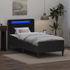 vidaXL Bettgestell mit Matratze Schwarz 90 x 200 cm Kunstleder 3414898 Bild 4