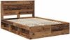 vidaXL Bettrahmen Altholz 140 x 190 cm Massives Kiefernholz 3410086 Bild 4