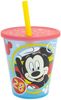 Disney Mickey Mouse Kinder Becher Set 4 teilig 285 ml Becher mit Trinkhalm Bild 2