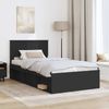 vidaXL Bettrahmen Schwarz 100 x 200 cm Massives Kiefernholz 3410637 Bild 3