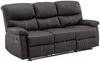 Vente-unique - CANBY Couchgarnitur Kunstleder Braun - B 90 cm x H 95 cm x L 133 cm183 cm Bild 4