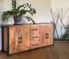 Mango Sideboard Mangoholz Kommode Regal Masivholz Lowboard Indien Rustikal Kolonial Naturholz Landhaus Asien Asiatisch Fernost Bild 5