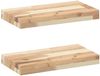 vidaXL Schweberegale 2 Stk. 40x20x4 cm Massivholz Akazie Unbehandelt 3279416 Bild 2
