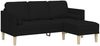 vidaXL Sofa Set mit Kissen 2 pcs Schwarz Polyester 3329254 Bild 5