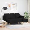 vidaXL Sofa Set mit Kissen 2 pcs Schwarz Polyester 3329254 Bild 3