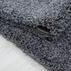 Hochflor Teppich Lux rund - 200 cm Durchmesser - Grau Bild 3