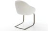 Freischwinger Gaio-Flex Bouclé Soft Beige Freischwinger flach Effektfinish Titan Bild 5