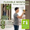 TRESKO® 2 Stück Akustikpaneele Holz 120×60 cm inkl. 4x Kleiderhaken | Wandverkleidung Eiche Natur als 3D Lamellenwand | Holzpaneele Paneele für Schallschutz | Akustik Wandpaneele mit Montageset Bild 5