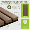TRESKO® 2 Stück Akustikpaneele Holz 120×60 cm inkl. 4x Kleiderhaken | Wandverkleidung Eiche Natur als 3D Lamellenwand | Holzpaneele Paneele für Schallschutz | Akustik Wandpaneele mit Montageset Bild 2