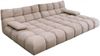 KAWOLA Big Sofa VIVIEN Feincord beige 85 x 178 x 296 cm Bild 3